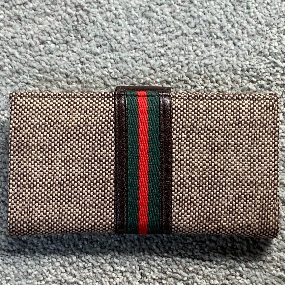 Tweed Checkbook Clutch Wallet - Picture 2 of 6